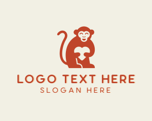 Tarsier - Monkey Wildlife Zoo Veterinary logo design