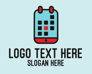 High Tech - Mobile Phone Calendar logo design