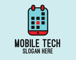 Mobile - Mobile Phone Calendar logo design