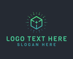 Logistics - Sunburst Sparkle Box logo design