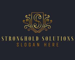 Expensive Royal Hotel Letter S logo design