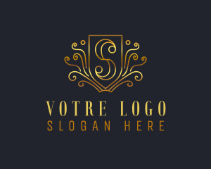 Luxurious - Expensive Royal Hotel Letter S logo design