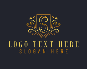 Insignia - Expensive Royal Hotel Letter S logo design