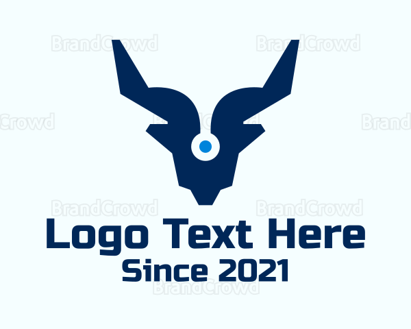 Tech Deer Head Logo
