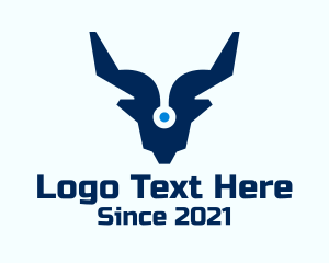 Animal - Tech Deer Head logo design