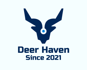 Tech Deer Head logo design
