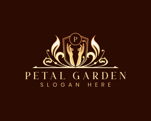 Petal - Hand Luxury Floral logo design