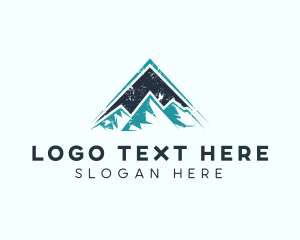 Mountain Trekking Adventure Logo