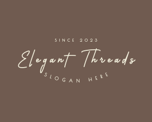 Simple Handwritten Boutique logo design