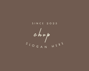 Cafe - Simple Handwritten Boutique logo design