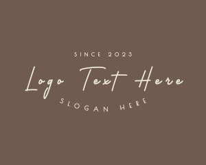 Simple Handwritten Boutique Logo