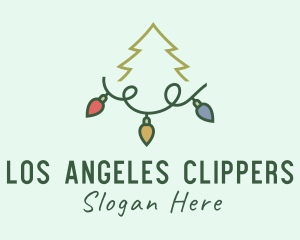 Holiday Christmas Lights Logo