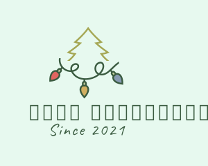 Holiday Christmas Lights logo design