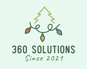 Holiday Christmas Lights logo design