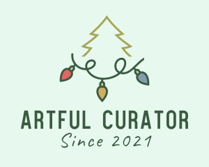 Holiday Christmas Lights logo design