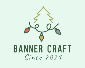 Holiday Christmas Lights logo design