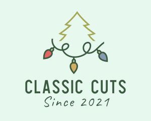 Holiday Christmas Lights logo design