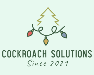 Holiday Christmas Lights logo design