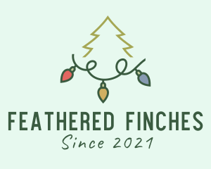 Holiday Christmas Lights logo design