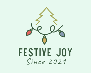 Christmas - Holiday Christmas Lights logo design