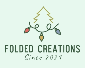 Holiday Christmas Lights logo design