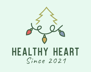 Holiday Christmas Lights logo design