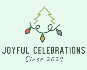 Festivity - Holiday Christmas Lights logo design