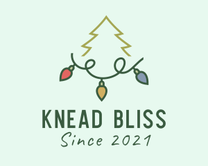 Holiday Christmas Lights logo design