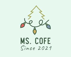 Holiday Christmas Lights logo design