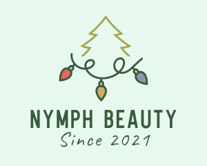 Holiday Christmas Lights logo design