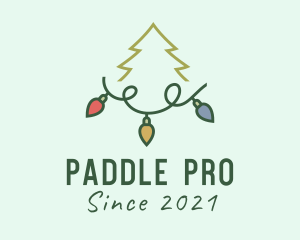 Holiday Christmas Lights logo design