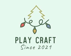 Holiday Christmas Lights logo design