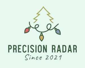 Holiday Christmas Lights logo design