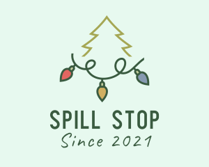 Holiday Christmas Lights logo design