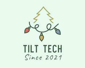 Holiday Christmas Lights logo design