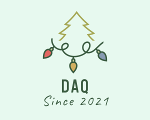 Holiday Christmas Lights logo design