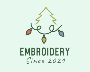 Holiday Christmas Lights logo design