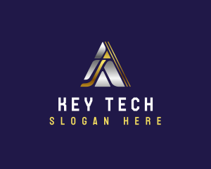 Tech Triangle Pyramid  logo design