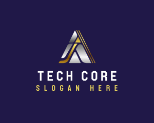 Tech Triangle Pyramid  logo design