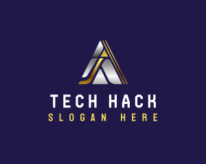 Tech Triangle Pyramid  logo design