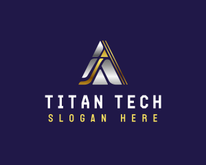 Tech Triangle Pyramid  logo design