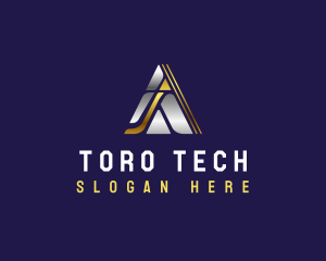 Tech Triangle Pyramid  logo design