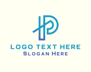 Modern - Gradient Generic Letter P logo design