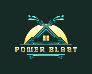 Power Wash Sunrise logo design