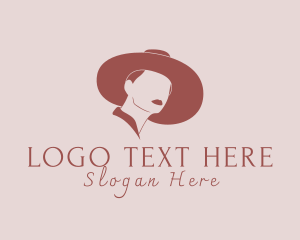 Woman Fashion Hat Logo