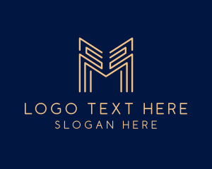 Consulting - Generic Tech Consultant Letter M logo design