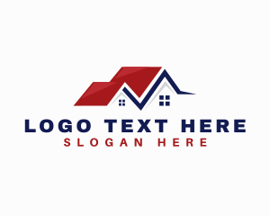 Subdivision - House Roofing Realtor logo design