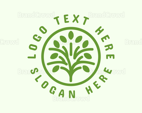 Green Eco Tree Logo