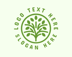 Green - Green Eco Tree logo design