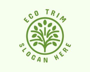 Green Eco Tree logo design